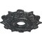 Ekena Millwork Preston Ceiling Medallion (Fits Canopies up to 4"), Hand-Painted Pewter, 17 1/2"OD x 4"ID x 1"P CM17PRPES - alternate 3